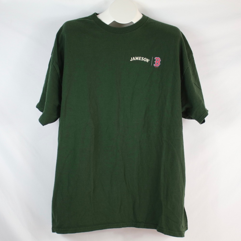 Jameson x Boston Red Sox Green Gildan Heavy Cotton Short Sleeve T-Shirt Mens 2XL